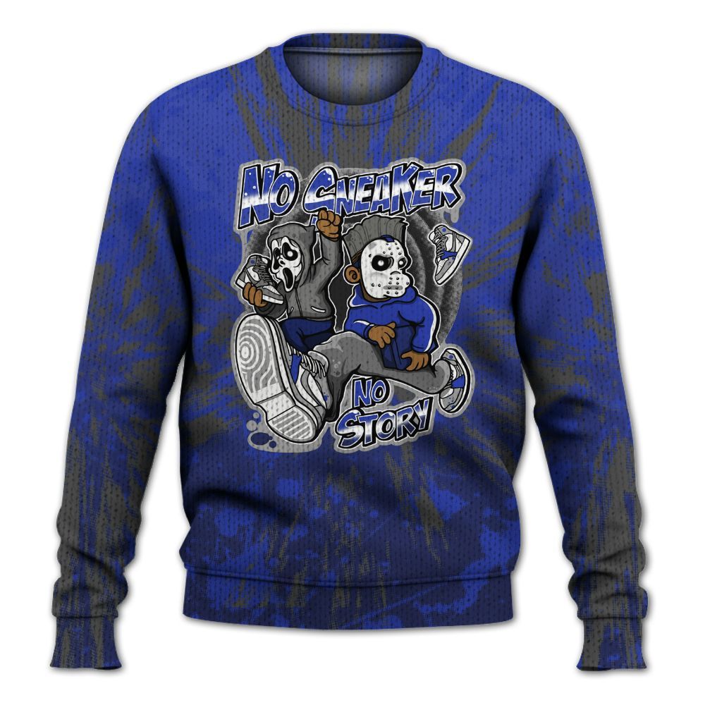 Knitted Sweater To Match Air Max Plus Black Racer Blue - Sneakers Make Story Graphic Luxury