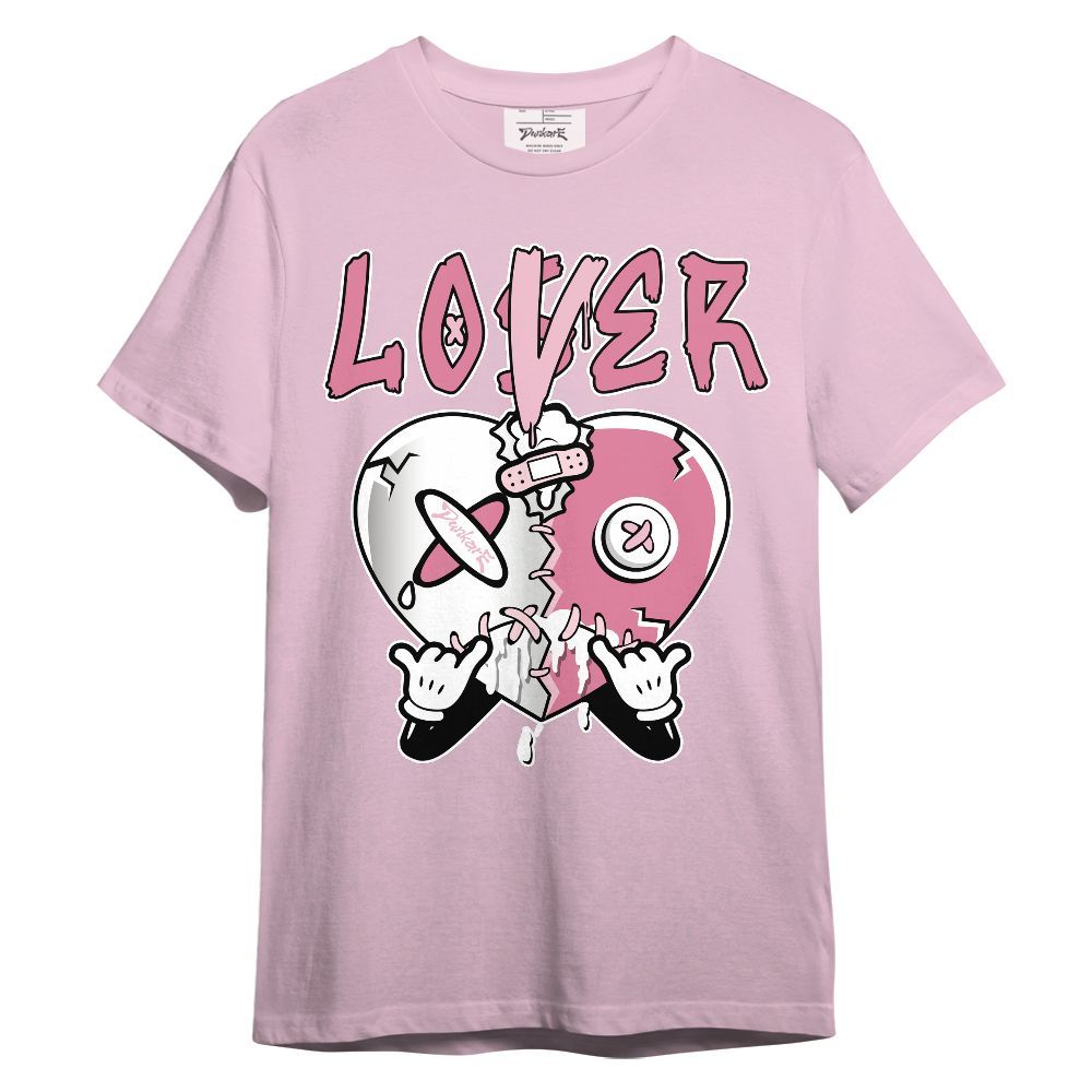 Shirt To Match GS Pearl Pink 12s - Loser Lover Drip Heart Graphic