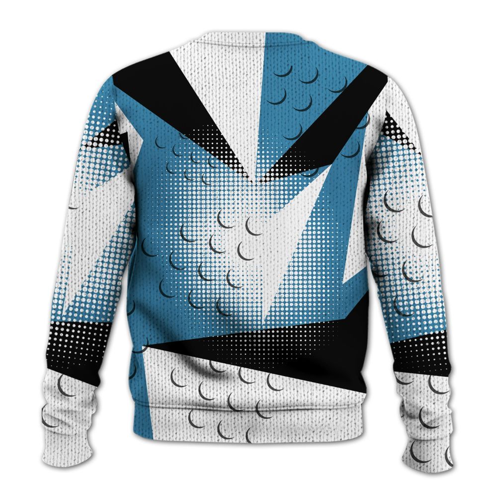 Knitted Sweater To Match High OG UNC Reimagined 1s - Poly Custom Name Number 23 5s