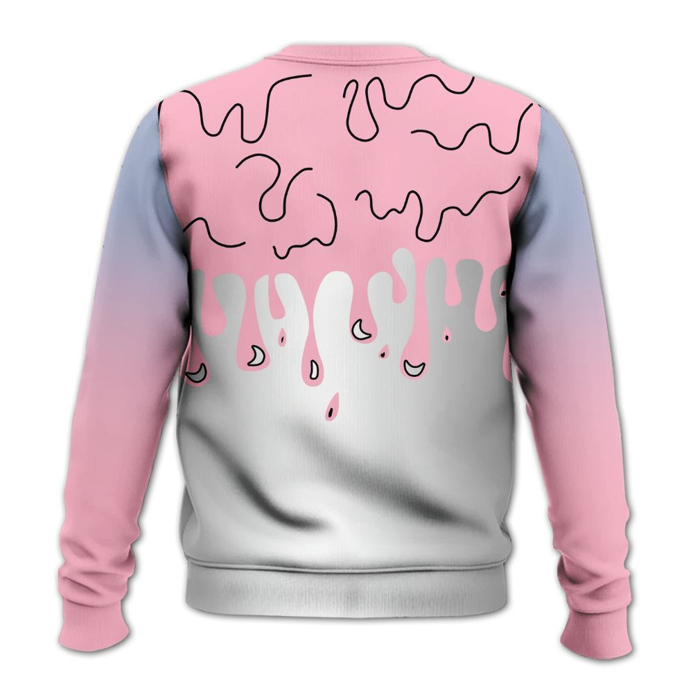 Sweatshirt To Match Retro 35th Anniversary 5s - Loser Lover Dripping All Over Print