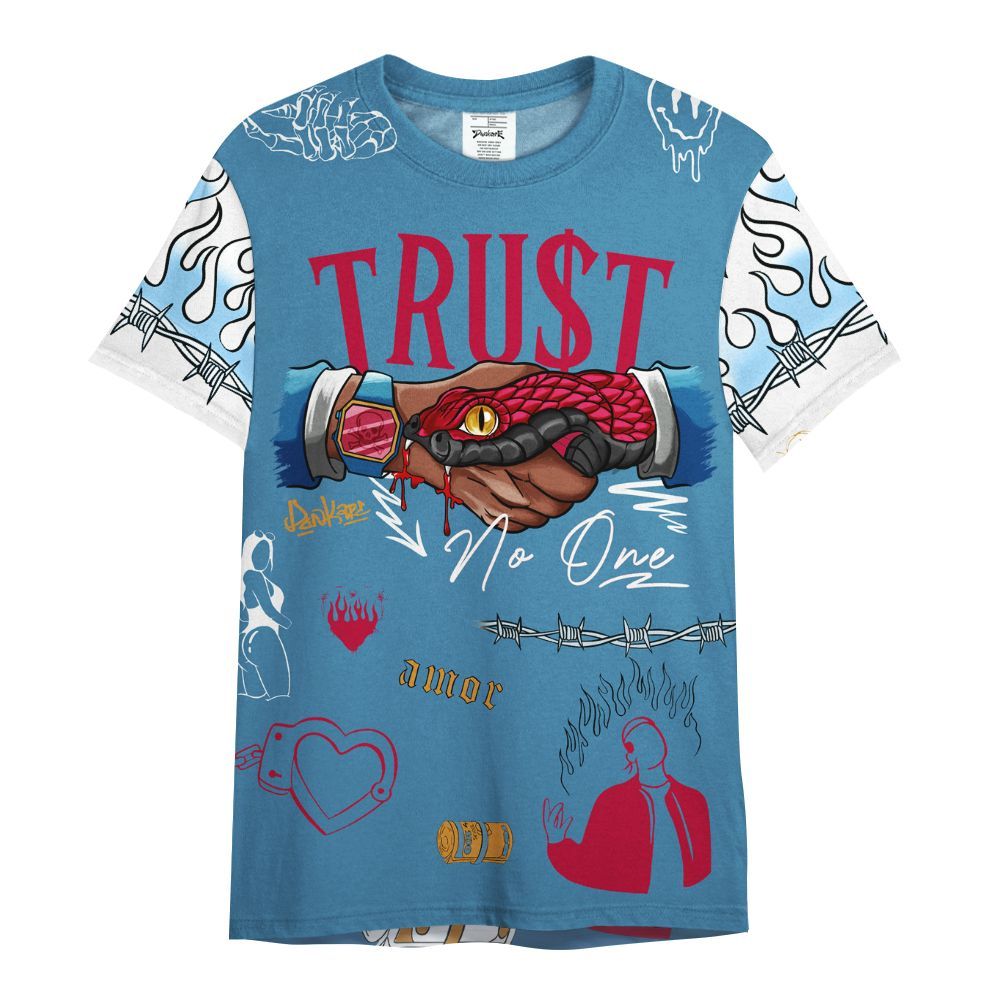 Shirt To Match GS Messy Room 4s - Snake Trust No One All Over Print