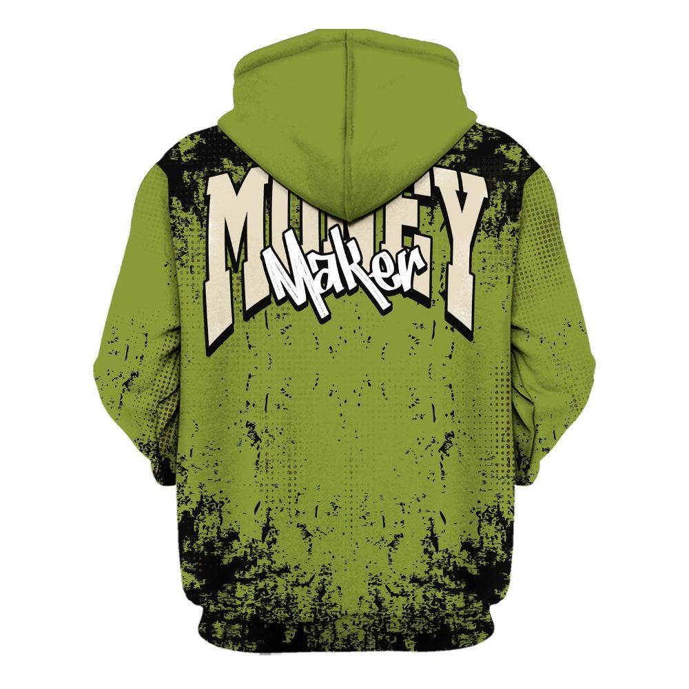 Hoodie To Match SB Dunk Low Asparagus - Move In Silence Money Street Retro All Over Print