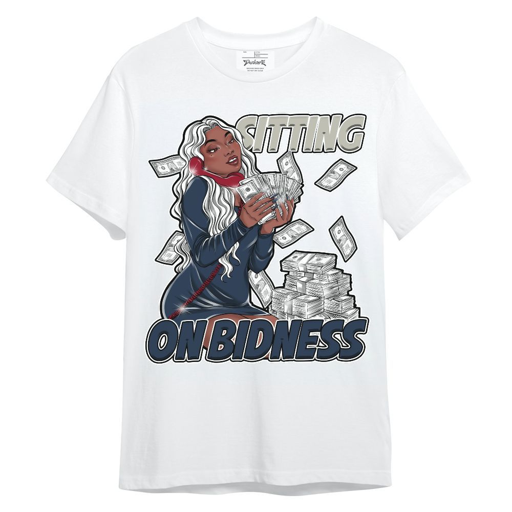 Shirt To Match White Midnight Navy 6s - Bidness Unique Unisex Shirt