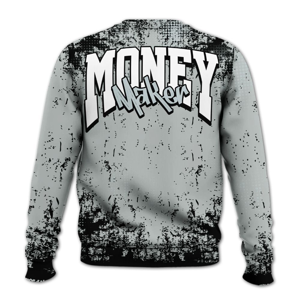 Sweatshirt To Match Black Wolf Grey 12s - Move In Silence Money Street Retro All Over Print