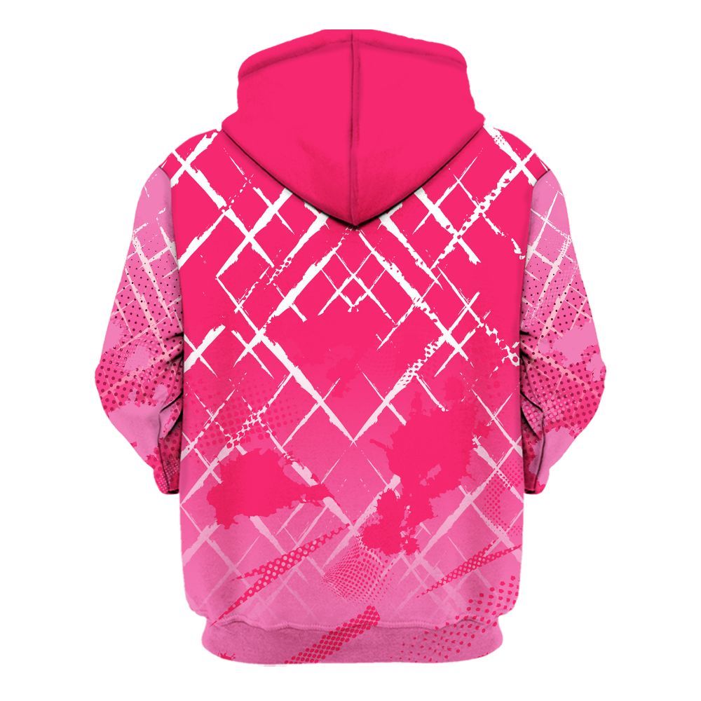Hoodie To Match Air VaporMax Plus Triple Pink - Halftone Stand Business Dripping All Over Print