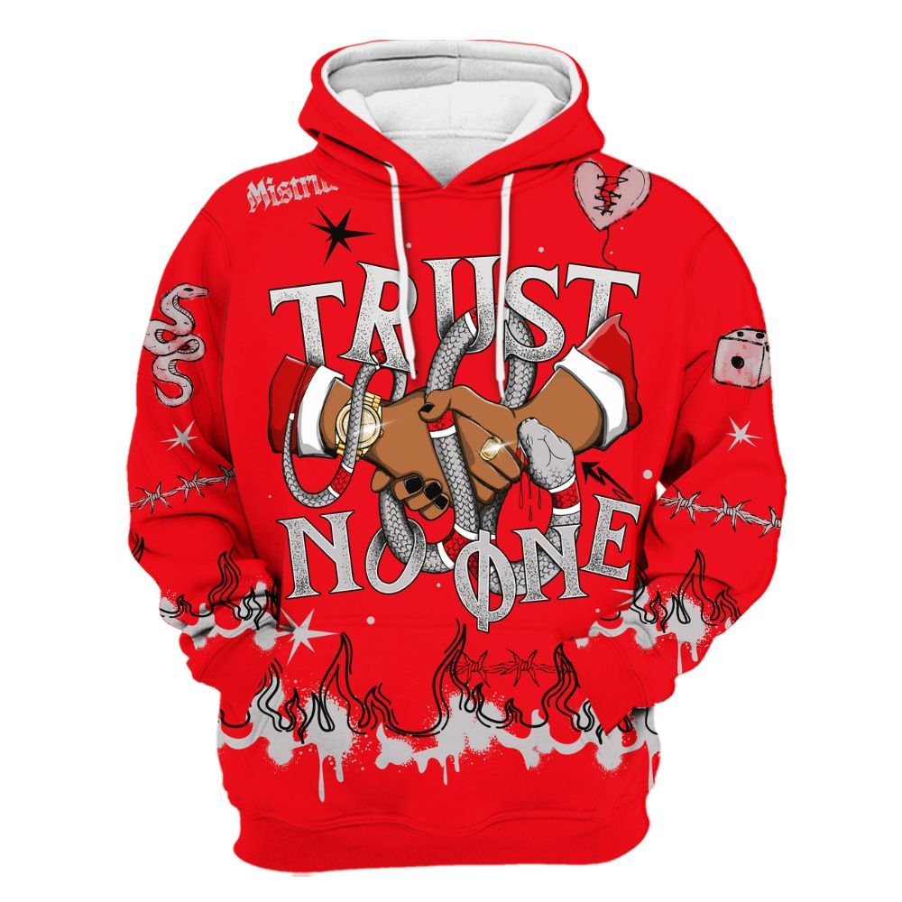 Hoodie To Match Air Max 1 Low Poly - Trust No One Snake-Bite Doodle Crayon All Over Print