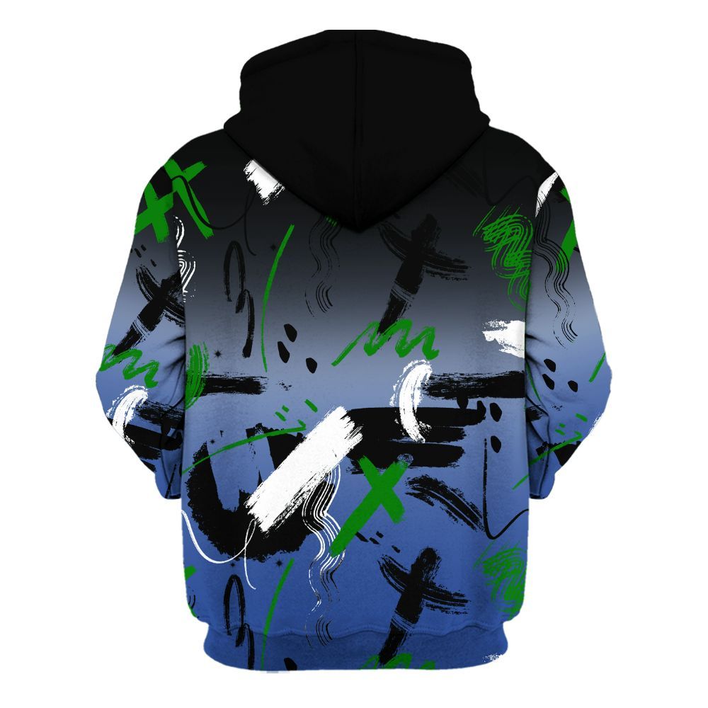 Hoodie To Match Retro Hyper Royal 13s - Money Hustle Grind Pray All Over Print