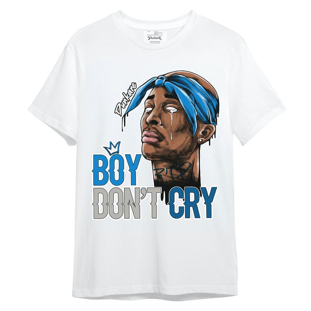 Shirt To Match Industrial Blue 4s - Boiz Ain't Cry Unique Unisex Shirt