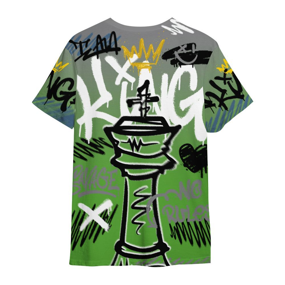 Shirt To Match Retro Green Bean 5s - Street King Chess Streetwear All Over Print