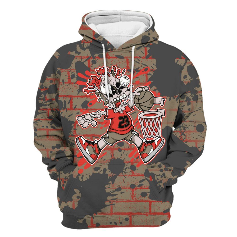 Hoodie To Match Olive 9s - 85's Dunks Graphic Halloween All Over Print