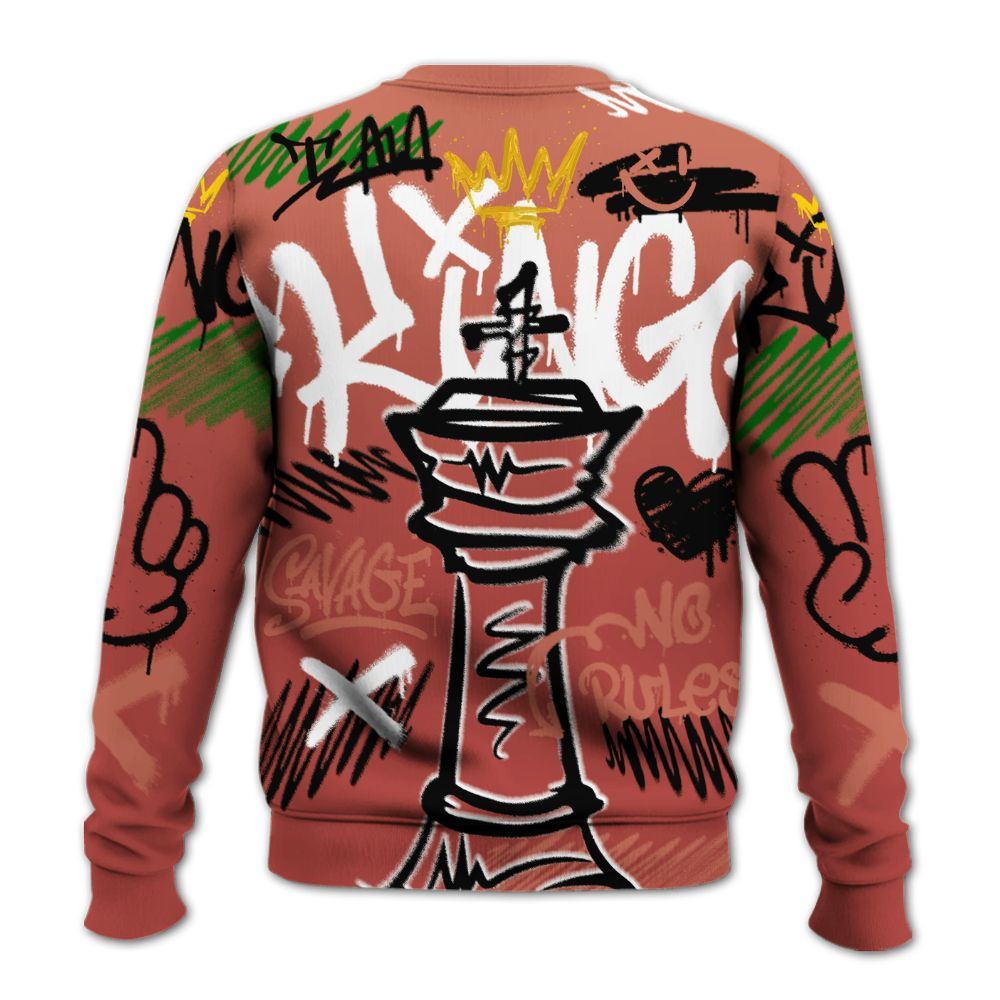 Sweatshirt To Match Dune Red 13s - Street King Chess Streetwear All Over Print