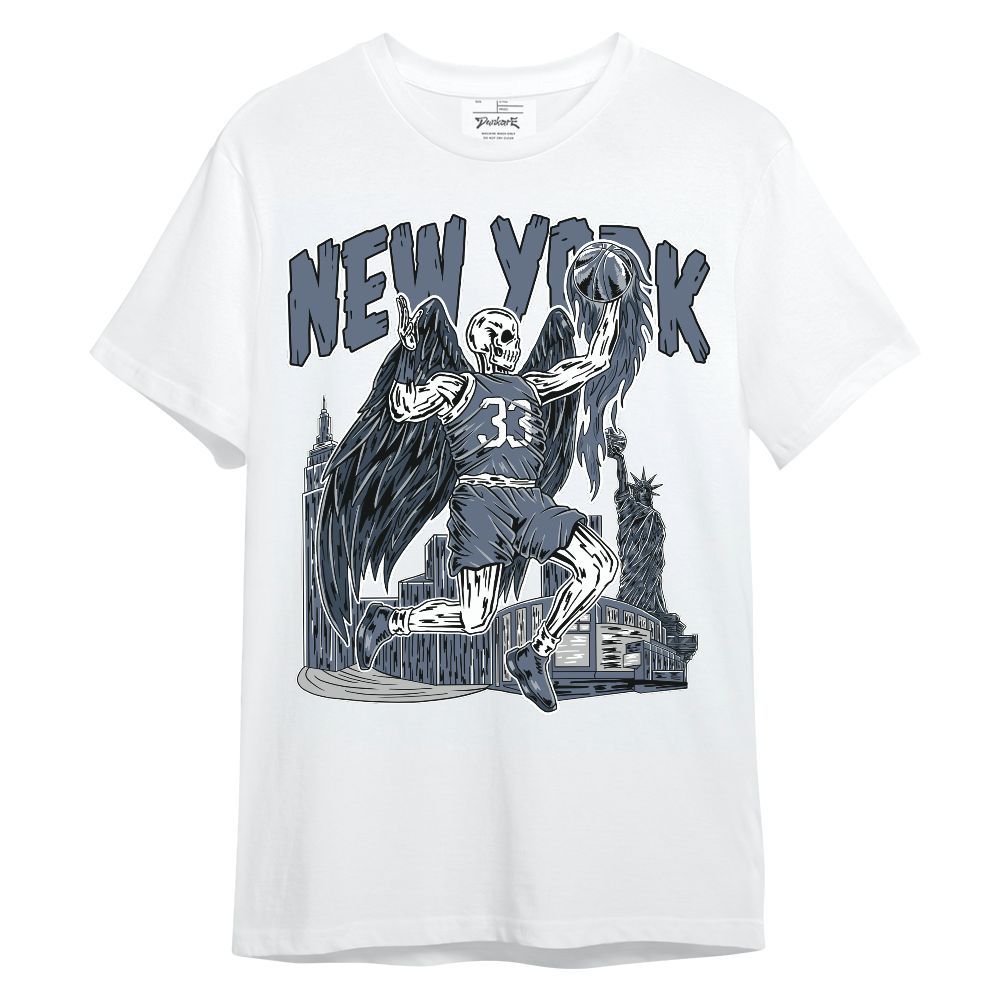 Shirt To Match Low Diffused Blue 11s - Ewing Era Skeleton Unisex Shirt