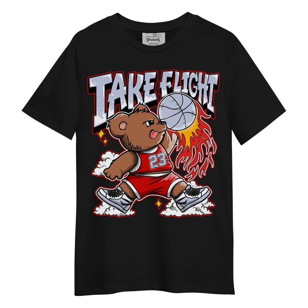 Shirt To Match Fire Red 6s - Number 23 Basketball Bear Unisex Shirt