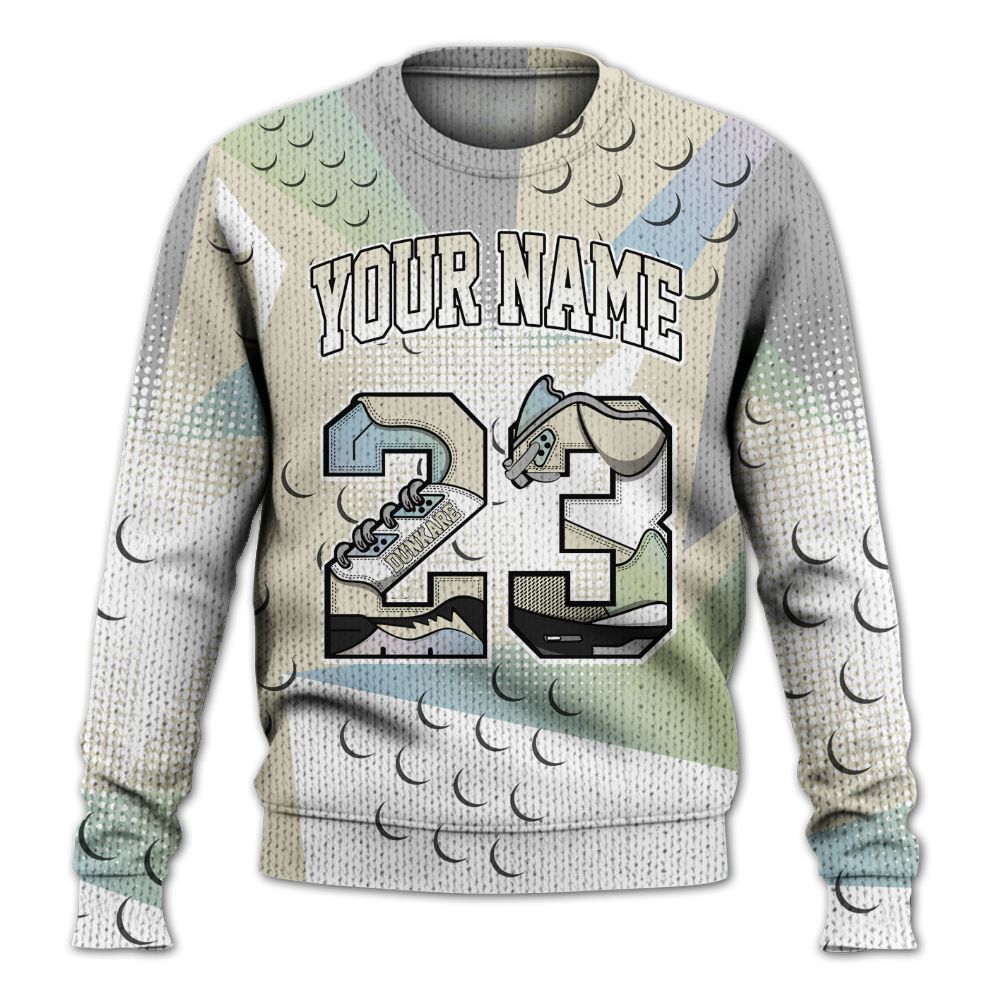 Knitted Sweater To Match Joins Year Of The Snake 5s - Poly Custom Name Number 23 5s