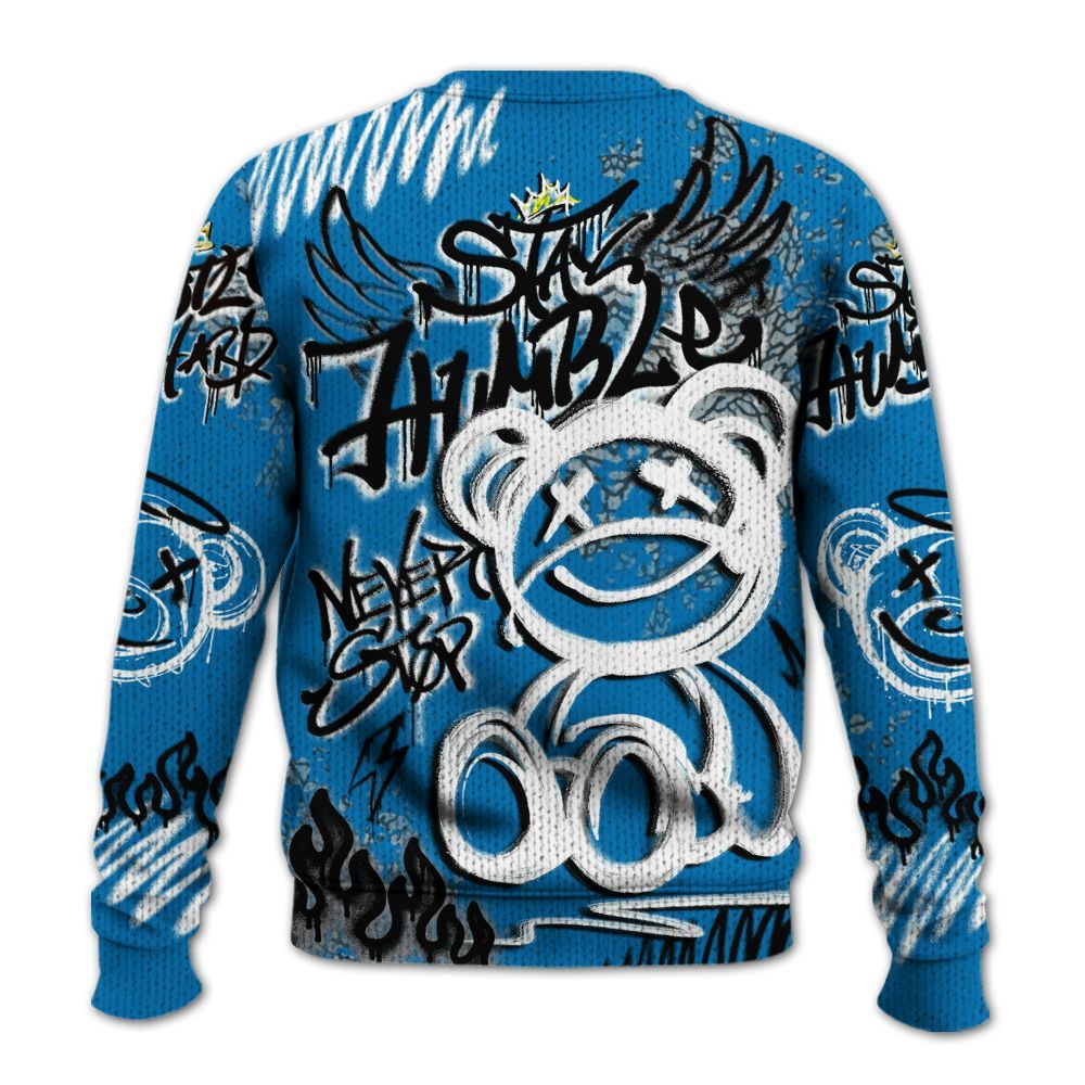 Knitted Sweater To Match Wizards 3s - Humble Drip Streetwear Graffity