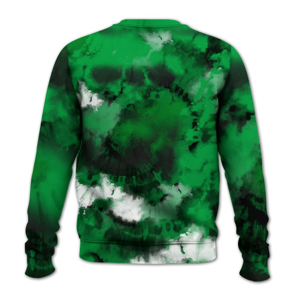Sweatshirt To Match Low Lucky Green 1s - SNEAKER Girl Money Drip Tie Dye All Over Print