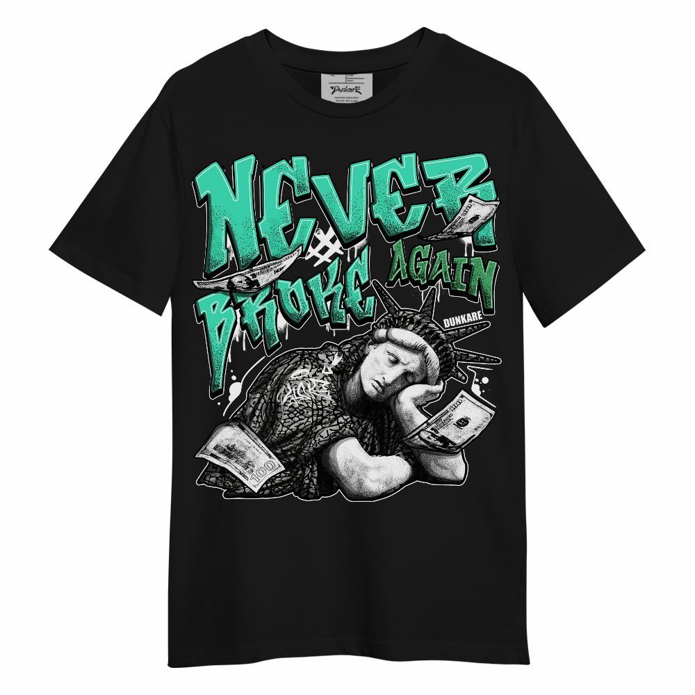 Shirt To Match Black Green Glow 3s - Never Broke Again Graffiti Green Glow 3s Unisex Shirt