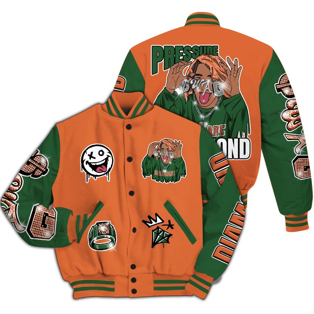 Varsity Jacket To Match Low Miami 5s - Pressures Makes Varsity Jacket To Match All Over Print