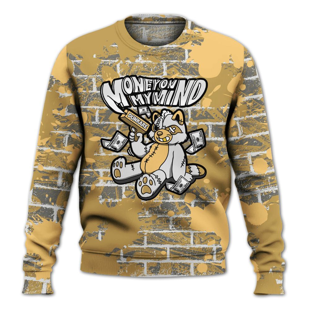 Sweatshirt To Match Craft Paris 6s - Money On My Mind Raccoon Brick All Over Print