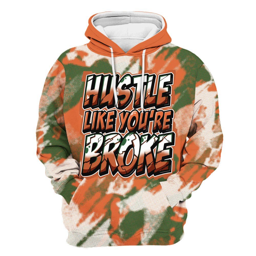 Hoodie To Match Low Miami 5s - Hustles Like Broke Abstract All Over Print