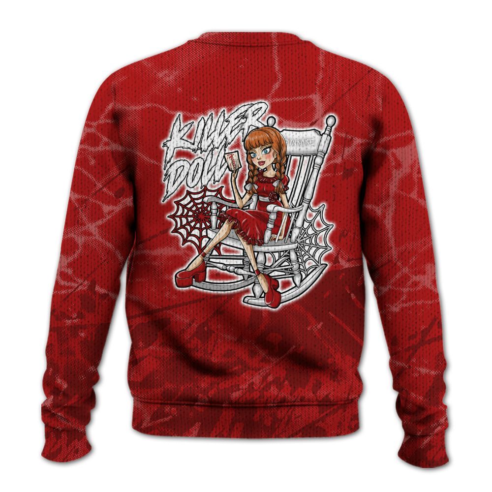 Knitted Sweater To Match Red Taxi 12s - Killer Doll-A Halloween Profound