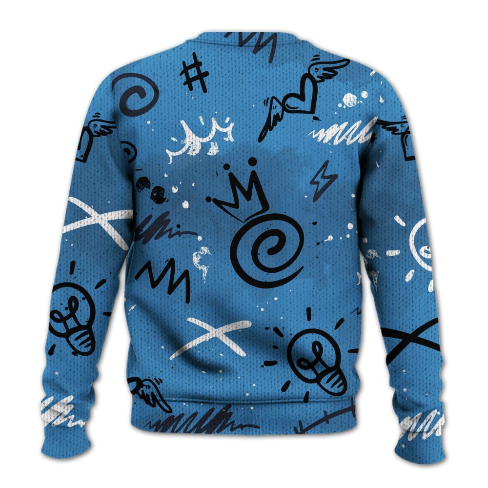 Knitted Sweater To Match Low OG Obsidian 1s - Drip Built Di2ferent