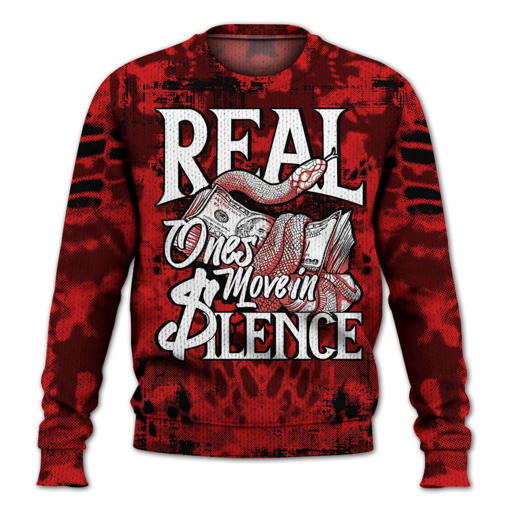 Knitted Sweater To Match Low Bred 11s - Snake Move In Silence All Over Print