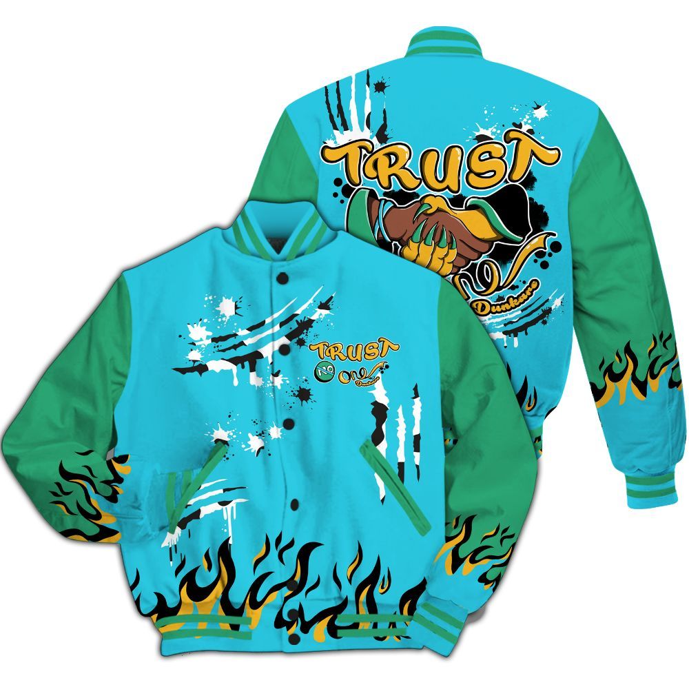 Varsity Jacket To Match Dunk Chunky Dunky - Graphic Trust No One All Over Print