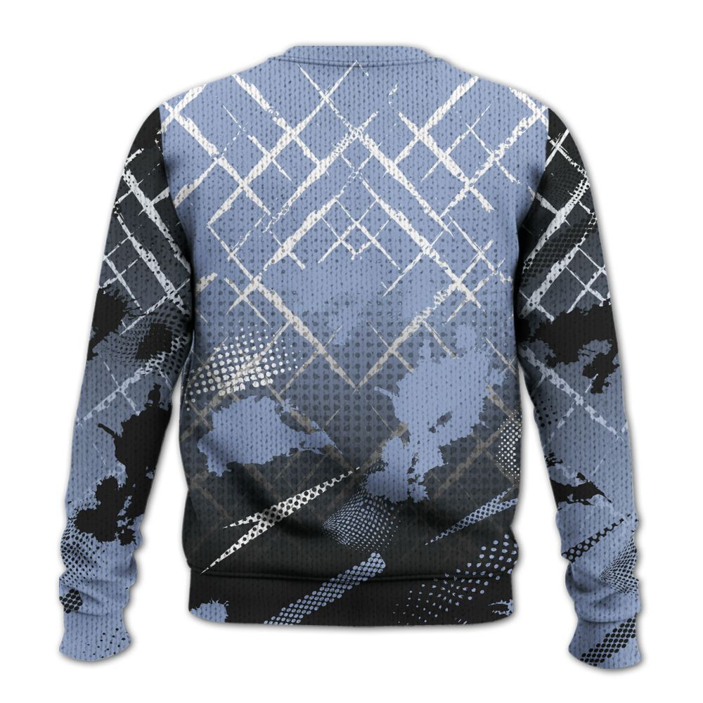 Knitted Sweater To Match Black Metallic 5s - Halftone Stand Business Dripping