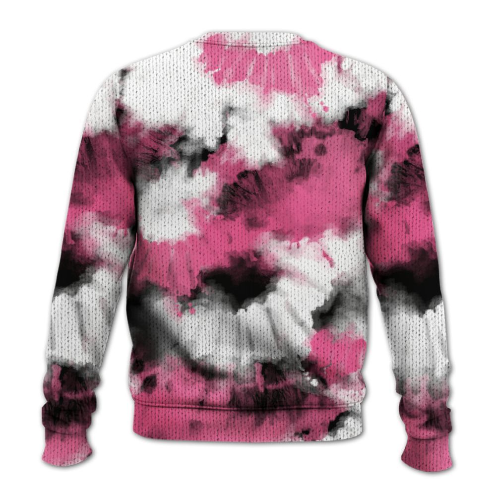 Knitted Sweater To Match Air Max SNDR Hyper Pink - Tie Dye FK Around Find Out