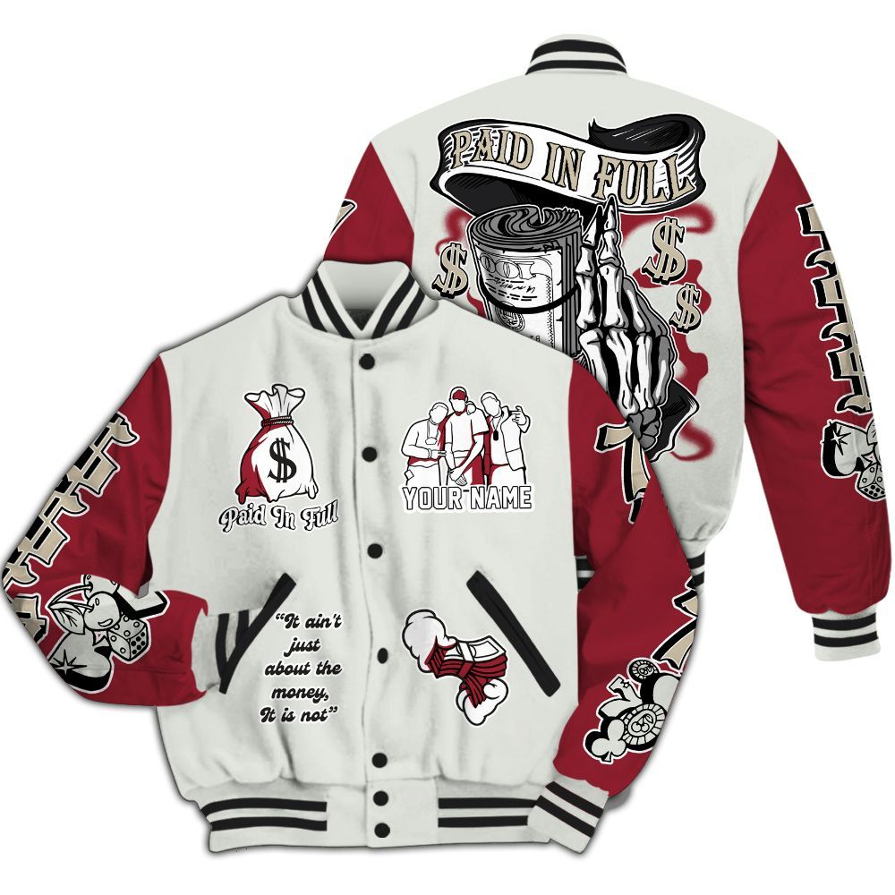 Varsity Jacket To Match Chicago 2025 40s - Paid In Full Baseball Varsity Jacket Custom Name All Over Print
