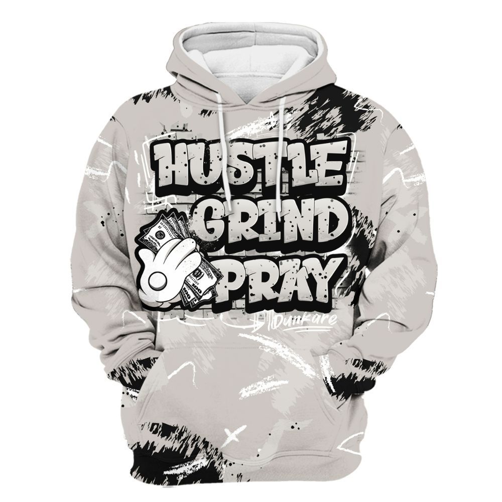 Hoodie To Match The Classic 40s - Hustle Grind Pray All Over Print