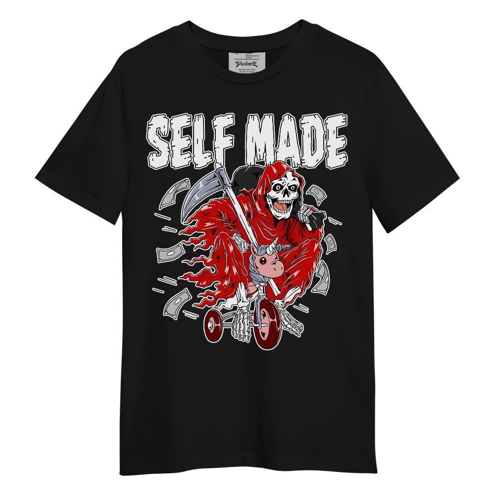 Shirt To Match Fire Red 6s - Self Make Skeleton Unisex Shirt
