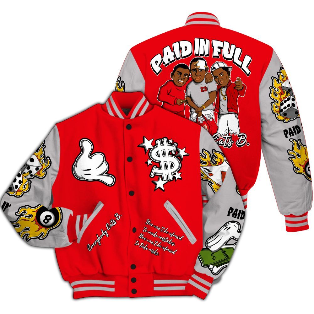 Varsity Jacket To Match Air Max 1 Low Poly - Everybody Paid In Full Graphic All Over Print