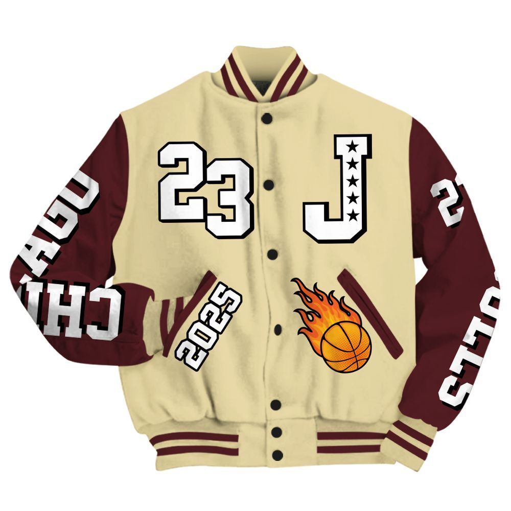 Varsity Jacket To Match Women Phantom 12s - Chicago 23 Basketball All Over Print