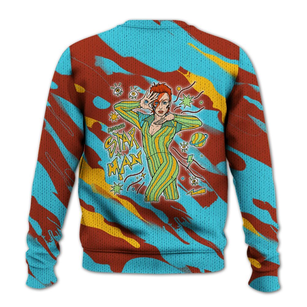 Knitted Sweater To Match SB Dunk Di'Orr Greenwood - Starmans Graphics Colored