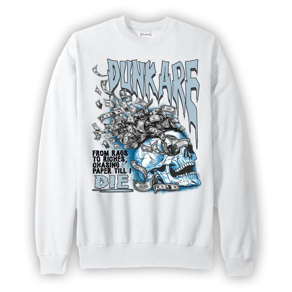 Sweatshirt To match Powder Blue 9s Sweatshirt - From Rags To Riches Graphic