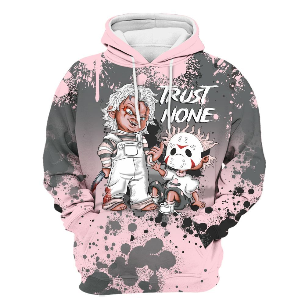 Hoodie To Match Air Max 95 Pink Foam 2025 - Trust No One Scary All Over Print