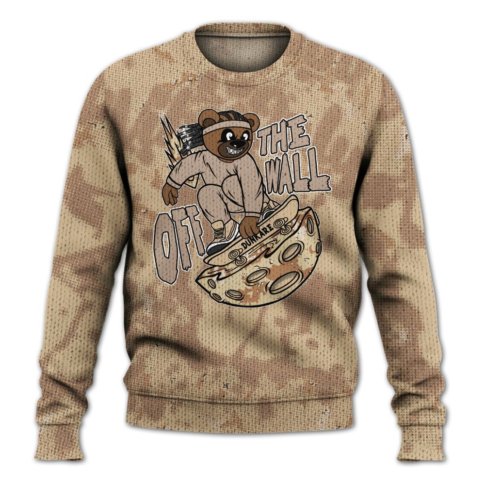 Knitted Sweater To Match Desert Camo 3s - Quirky Bear Street