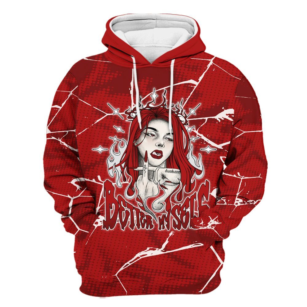 Hoodie To Match Red Taxi 12s - My-Self Crack Unique All Over Print