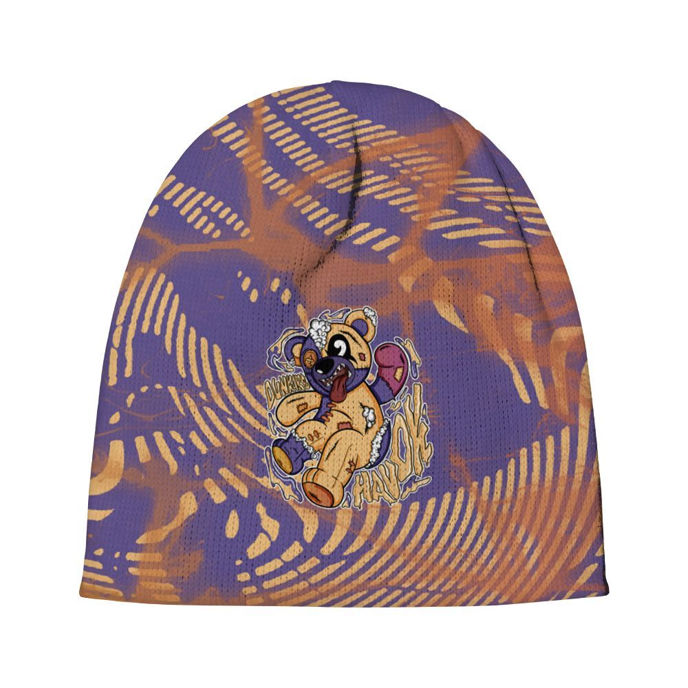 Beanie Hat To Match Book Sunset 1s - Havok Bear Graphic