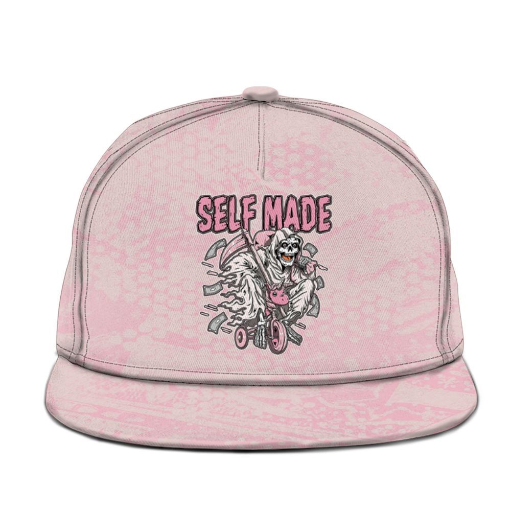 Snapback To Match Dunk Low KD 17 Aunt Pearl - Self Make Skeleton Banknotes Art Graphic