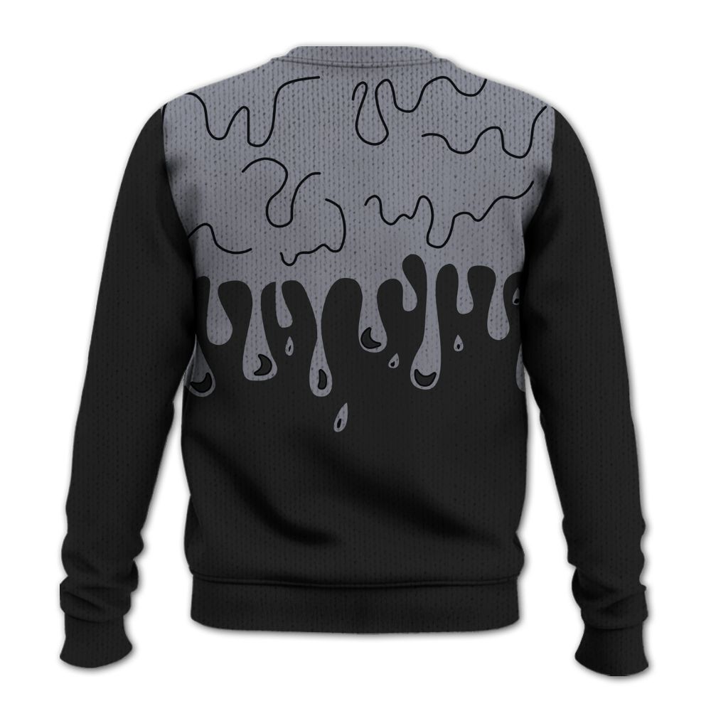 Knitted Sweater To Match Retro Black Flint 13s - Snake Trust No One Drip