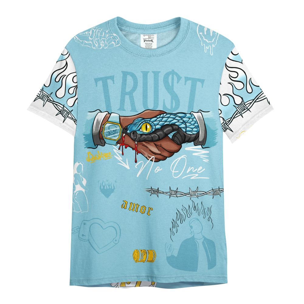 Shirt To Match Dunk High Homer Simpson - Snake Trust No One All Over Print