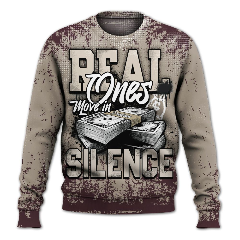 Sweatshirt To Match AMM Retro Phantom 4s - Move In Silence Money Street Retro All Over Print