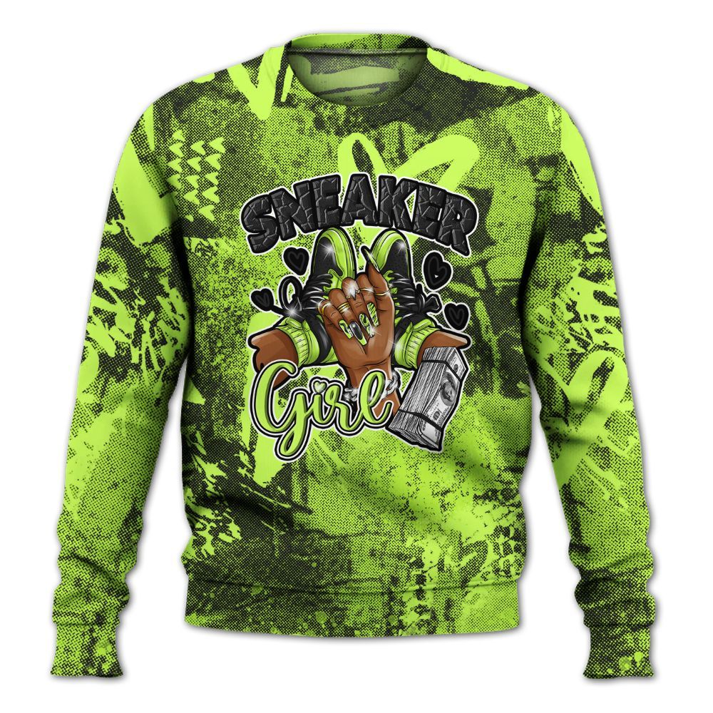 Sweatshirt To Match Air Force 1 Low Dance Volt - Sneakerz Girlz Heart Grunge All Over Print