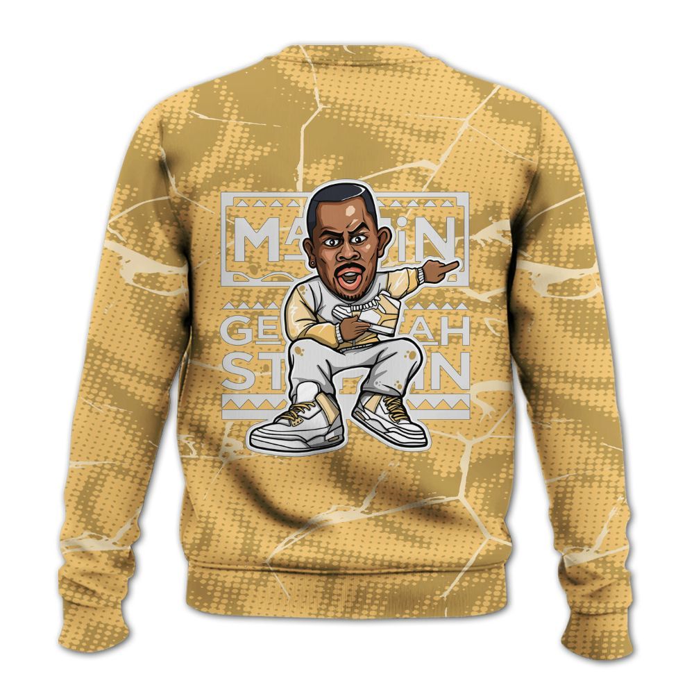 Sweatshirt To Match Craft Paris 6s - Get Tag Sneakers Steppin' Graphic Crack All Over Print