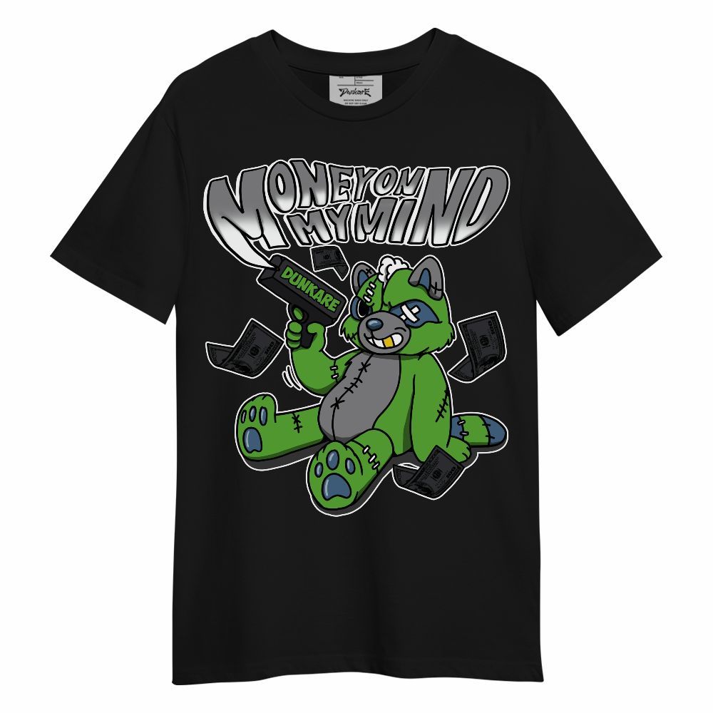 Shirt To Match Retro Green Bean 5s - Money On My Mind Raccoon Unisex Shirt