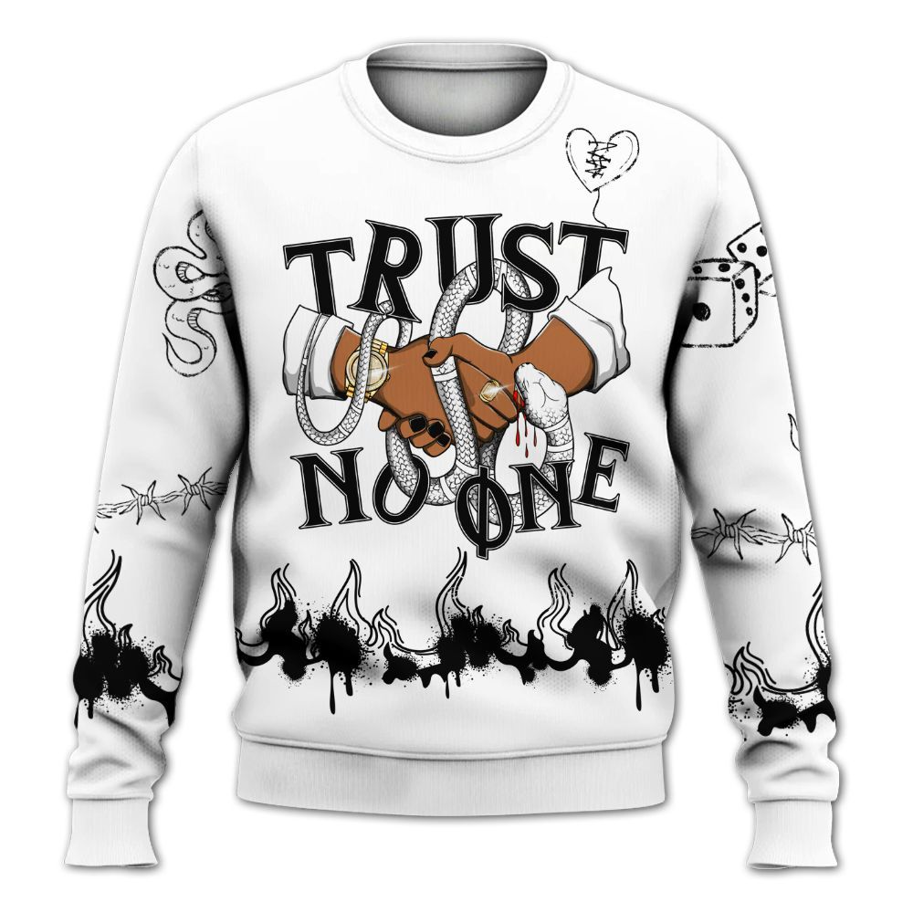 Sweatshirt To Match Kobe 9 EM Protro Halo - Trust No One Snake-Bite Doodle Crayon All Over Print