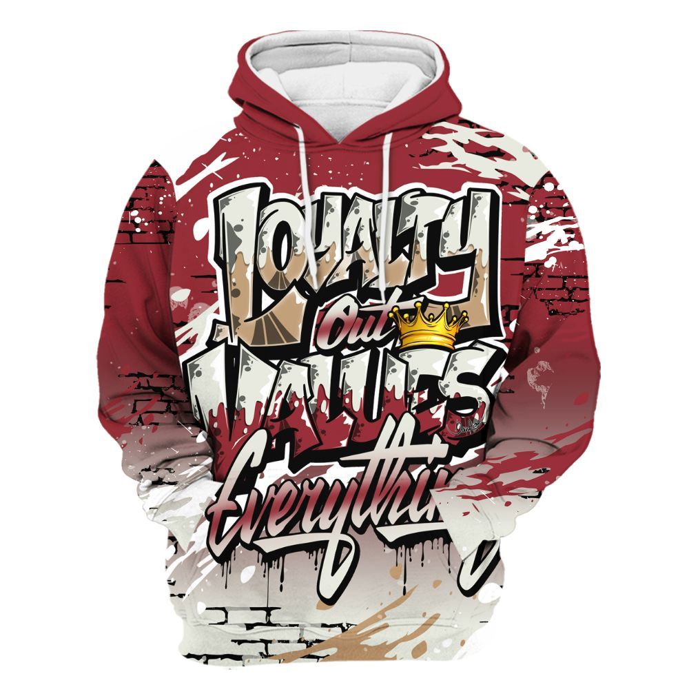 Hoodie To Match Chicago 2025 40s Shirt, Values Of Loyalty Drip All Over Print